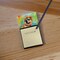 Edge Collections - 3" x 3" - Multicolor - Sticky Note Holder Refillable Dispenser Self-Sticky Note Pads, Memo Pads Blank Desk Accessories - 1 pieces